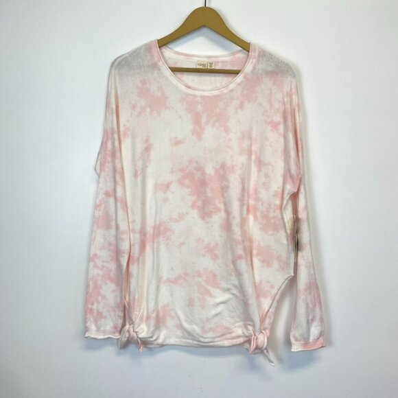 NWT Cloth by Design Pink Tie Dye Knot Tunic Top - Picture 1 of 10